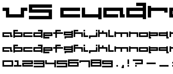 V5 Cuadra2 Thick font